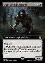 Dusk Legion Sergeant - The Lost Caverns of Ixalan Commander - Extended Art