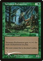 Yavimaya Enchantress - Seventh Edition - Promo Foil