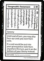 Yawgmoth's Testament - Mystery Booster Playtest Cards 2021