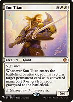 Sun Titan - The List