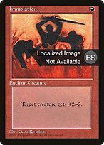 Immolcaión (Immolation) - Fourth Edition Foreign Black Border