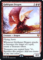 Goldspan Dragon - Kaldheim Promos - Promo Foil