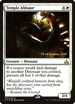 Temple Altisaur - Rivals of Ixalan Promos - Promo Foil