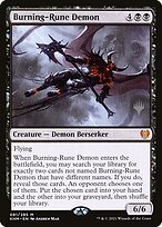 Burning-Rune Demon - Kaldheim Promos