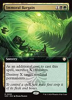 Immoral Bargain - Secrets of Strixhaven Commander - Extended Art