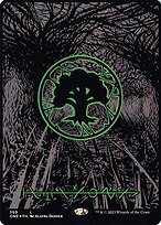 Forest - Phyrexia: All Will Be One - Oil Slick, Raised Foil, Borderless