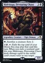 Hidetsugu, Devouring Chaos - Kamigawa: Neon Dynasty Promos