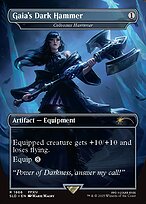 Gaia's Dark Hammer (Colossus Hammer) - Secret Lair Drop - Borderless