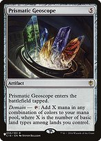 Prismatic Geoscope - The List