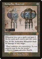 Aetherflux Reservoir - The Brothers' War Retro Artifacts - Double Rainbow, Retro
