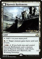 Hanweir Battlements // Hanweir, the Writhing Township - Eldritch Moon Promos - Promo Foil