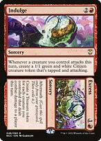 Indulge // Excess - New Capenna Commander Promos