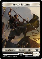 Human Soldier - The Lord of the Rings: Tales of Middle-earth Tokens - Surge Foil