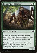 Burrowing Razormaw - The Brothers' War