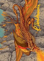 Magmatic Hellkite - Tarkir: Dragonstorm Art Series - Borderless