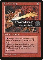 Hálito de fuego (Firebreathing) - Fourth Edition Foreign Black Border