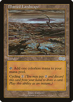 Blasted Landscape - Urza's Saga