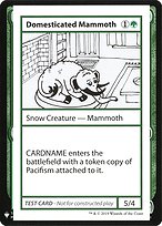 Domesticated Mammoth - Mystery Booster Playtest Cards 2019
