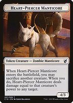 Heart-Piercer Manticore - Commander 2019 Tokens