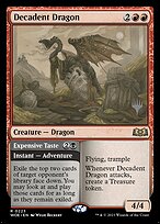 Decadent Dragon // Expensive Taste - Wilds of Eldraine Promos