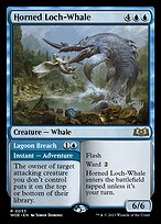 Horned Loch-Whale // Lagoon Breach - Wilds of Eldraine Promos