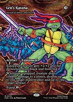 Leo's Katana (Sword of Sinew and Steel) - Teenage Mutant Ninja Turtles Source Material - Borderless