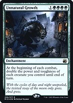 Unnatural Growth - Innistrad: Midnight Hunt Promos - Promo Foil