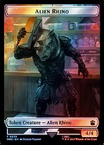 Alien Rhino - Doctor Who Tokens - Surge Foil