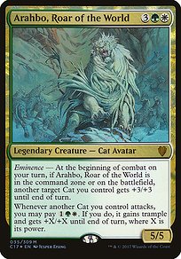 Arahbo, Roar of the World - Commander 2017 Oversized - Promo Foil