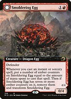 Smoldering Egg // Ashmouth Dragon - Innistrad: Midnight Hunt