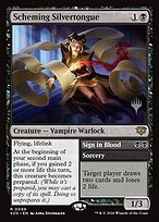 Scheming Silvertongue // Sign in Blood - Secrets of Strixhaven Promos