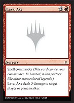 Lava, Axe - Unknown Event