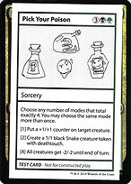 Pick Your Poison - Mystery Booster Playtest Cards 2021