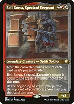 Bell Borca, Spectral Sergeant - Commander Legends - Etched Foil