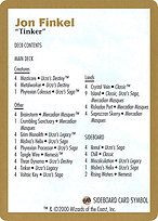 Jon Finkel Decklist - World Championship Decks 2000