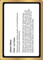 Jalira's Show - Black Lotus Unknown Planechase