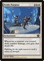 Noble Purpose - Eighth Edition - Promo Foil