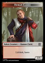 Human Cleric - Breaking News Tokens