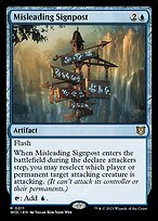 Misleading Signpost - Wilds of Eldraine Commander