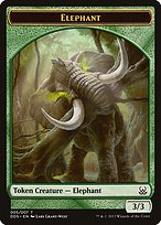 Elephant - Duel Decks: Mind vs. Might Tokens