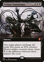 Profane Transfusion - Commander Legends - Extended Art