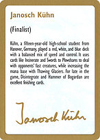 Janosch Kühn Bio 1997 - World Championship Decks 1997