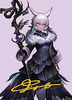 Y'shtola, Night's Blessed - Final Fantasy Art Series - Borderless