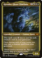 Karador, Ghost Chieftain - Double Masters 2022 - Etched Foil