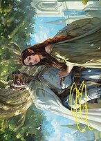 Aragorn and Arwen, Wed - Tales of Middle-earth Art Series