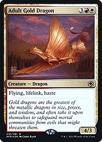 Adult Gold Dragon - Adventures in the Forgotten Realms Promos - Promo Foil