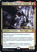 Kroxa, Titan of Death's Hunger - Theros Beyond Death Promos - Promo Foil