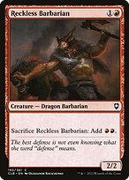 Reckless Barbarian - Commander Legends: Battle for Baldur's Gate