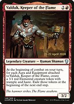 Valduk, Keeper of the Flame - Dominaria Promos