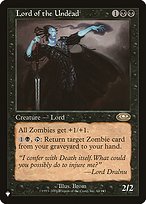 Lord of the Undead - The List